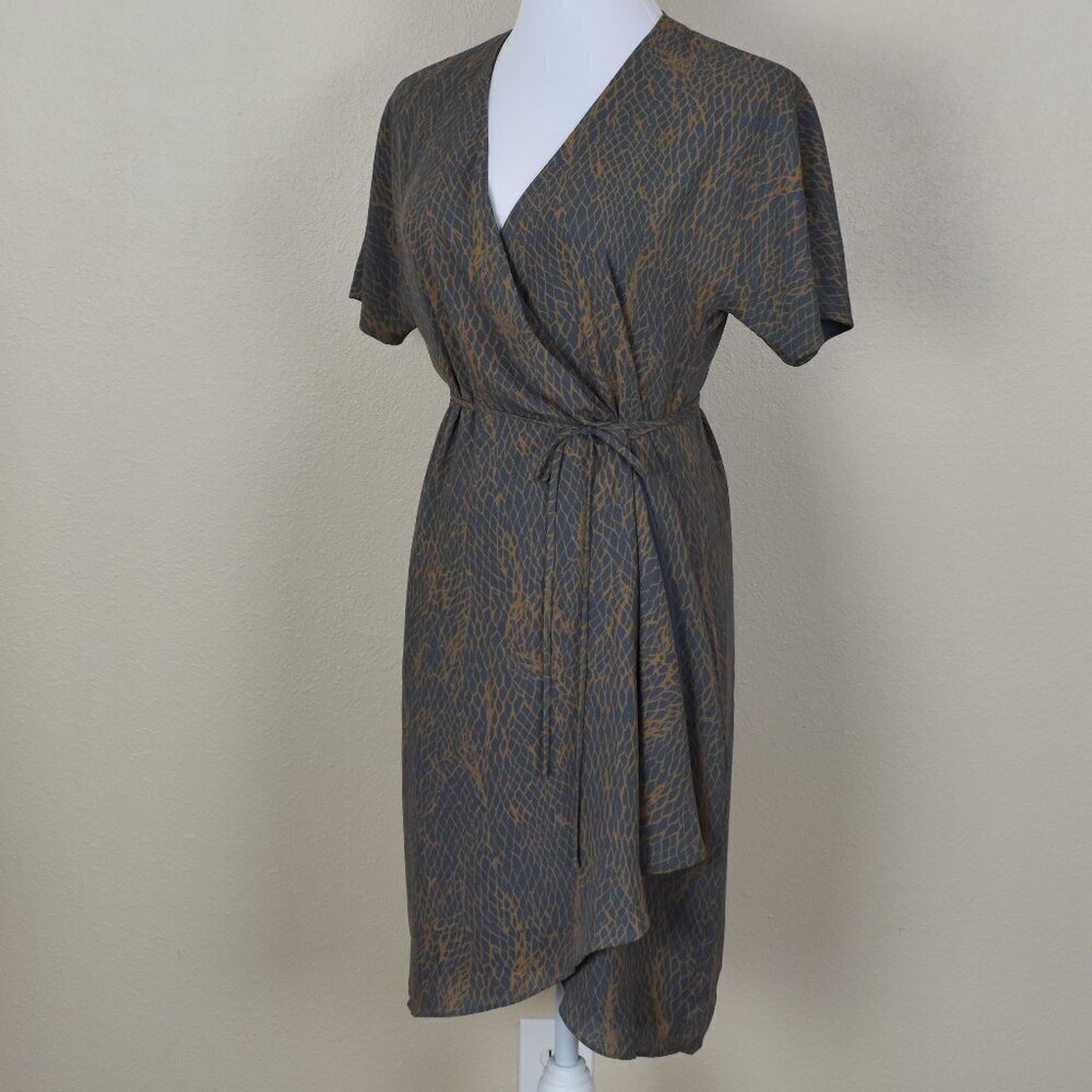 Babaton Wallace Printed Wrap Dress - S - Picture 4 of 10